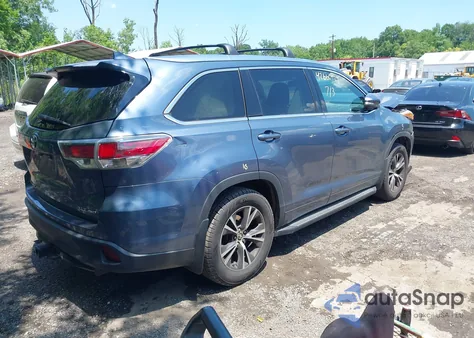 2016 Toyota Highlander Xle V6 from USA, damaged, VIN 5TDJKRFH0GS501347